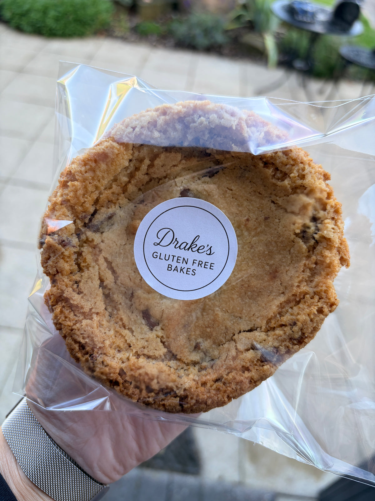 Gluten Free Pistachio and Galaxy Chocolate Cookie Pie