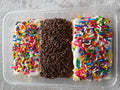 Gluten Free Dairy Free Confetti School Cake and Chocolate Cake Trio